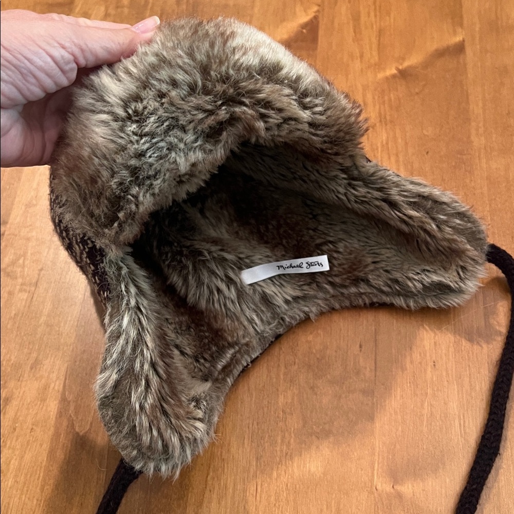 Michael Stars. Brown Faux Fur Trapper Hat